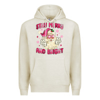 Oatmeal Heather stay merry and bright Premium Hoodie - MaliasSmallBusiness