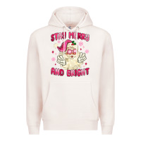 Pale Pink stay merry and bright Premium Hoodie - MaliasSmallBusiness