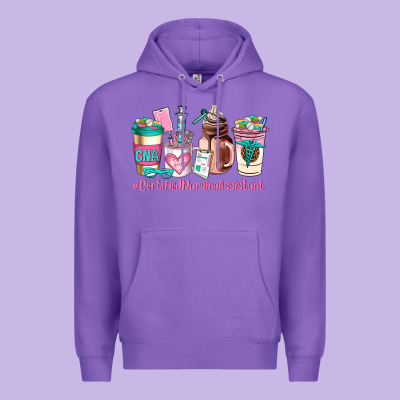 Cerified Nursing Assistant Coffee Cup Premium Hoodie Designed By Adodesignshop