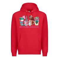 Red cerified nursing assistant coffee cup Premium Hoodie - AdoDesignShop