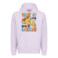 Lilac take it easy keep it cheesy Premium Hoodie - MaliasSmallBusiness