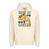 Sandshell take it easy keep it cheesy Premium Hoodie - MaliasSmallBusiness