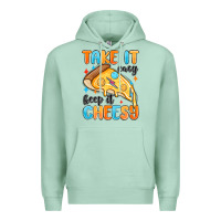Seafoam take it easy keep it cheesy Premium Hoodie - MaliasSmallBusiness