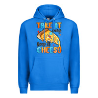 True Royal take it easy keep it cheesy Premium Hoodie - MaliasSmallBusiness