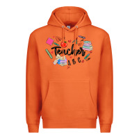 Carrot teacher heart Premium Hoodie - MaliasSmallBusiness