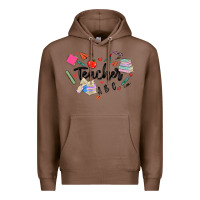 Chestnut teacher heart Premium Hoodie - MaliasSmallBusiness