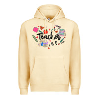 Pina Colada teacher heart Premium Hoodie - MaliasSmallBusiness