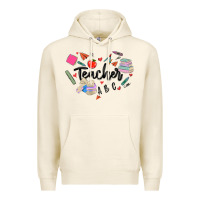 Tofu teacher heart Premium Hoodie - MaliasSmallBusiness