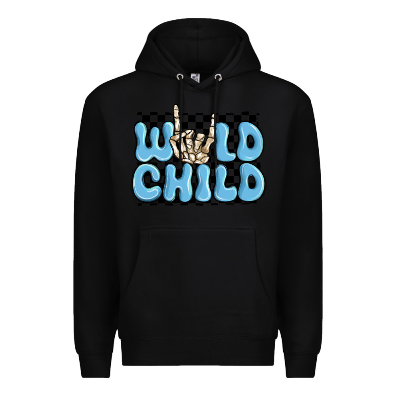 Wild Child Blue Skeleton Premium Hoodie by MaliasSmallBusiness | Teevron