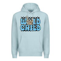 Blue Mist wild child blue skeleton Premium Hoodie - MaliasSmallBusiness