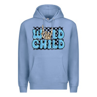 Colony Blue wild child blue skeleton Premium Hoodie - MaliasSmallBusiness