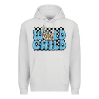 Dove Grey wild child blue skeleton Premium Hoodie - MaliasSmallBusiness