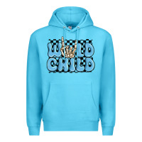 Ocean Blue wild child blue skeleton Premium Hoodie - MaliasSmallBusiness