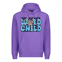 Purple wild child blue skeleton Premium Hoodie - MaliasSmallBusiness
