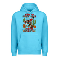 Ocean Blue giddy up jingle horse pick up your feet Premium Hoodie - MaliasSmallBusiness