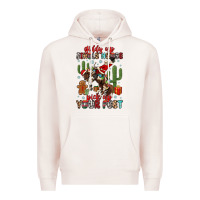 Pale Pink giddy up jingle horse pick up your feet Premium Hoodie - MaliasSmallBusiness