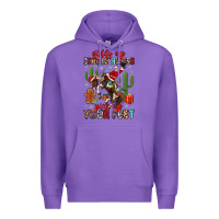 Purple giddy up jingle horse pick up your feet Premium Hoodie - MaliasSmallBusiness