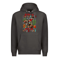 Giddy Up Jingle Horse Pick Up Your Feet Premium Hoodie | Teevron