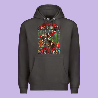 Premium Hoodie giddy up jingle horse pick up your feet