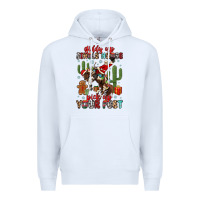 White giddy up jingle horse pick up your feet Premium Hoodie - MaliasSmallBusiness