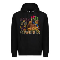 Black long live the cowgirls Premium Hoodie - MaliasSmallBusiness