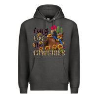 Charcoal Heather long live the cowgirls Premium Hoodie - MaliasSmallBusiness