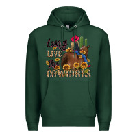 Sports Green long live the cowgirls Premium Hoodie - MaliasSmallBusiness