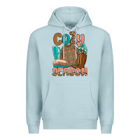 Blue Mist cozy season Premium Hoodie - MaliasSmallBusiness