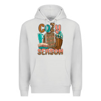 Dove Grey cozy season Premium Hoodie - MaliasSmallBusiness