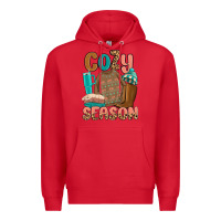 Red cozy season Premium Hoodie - MaliasSmallBusiness