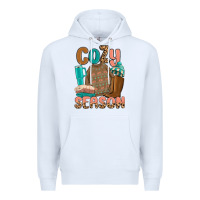 White cozy season Premium Hoodie - MaliasSmallBusiness