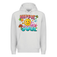 Dove Grey hippie soul Premium Hoodie - MaliasSmallBusiness