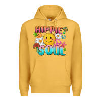 Mustard hippie soul Premium Hoodie - MaliasSmallBusiness