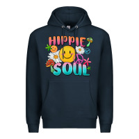Navy hippie soul Premium Hoodie - MaliasSmallBusiness