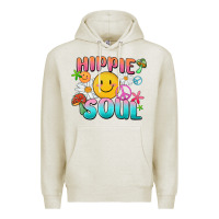 Oatmeal Heather hippie soul Premium Hoodie - MaliasSmallBusiness