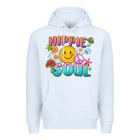 White hippie soul Premium Hoodie - MaliasSmallBusiness