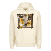 Sandshell western bull skull Premium Hoodie - MaliasSmallBusiness