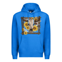 True Royal western bull skull Premium Hoodie - MaliasSmallBusiness
