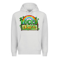 Dove Grey lucky charm Premium Hoodie - MaliasSmallBusiness