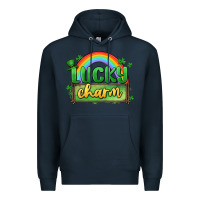Navy lucky charm Premium Hoodie - MaliasSmallBusiness