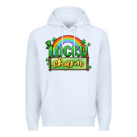 White lucky charm Premium Hoodie - MaliasSmallBusiness