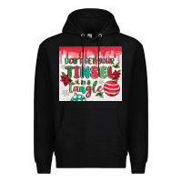 Black don't get your tinsel in a tangle Premium Hoodie - MaliasSmallBusiness