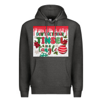 Charcoal Heather don't get your tinsel in a tangle Premium Hoodie - MaliasSmallBusiness