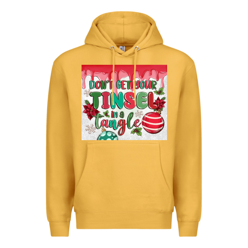 Don't Get Your Tinsel In A Tangle Premium Hoodie by MaliasSmallBusiness | Teevron