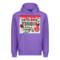 Purple don't get your tinsel in a tangle Premium Hoodie - MaliasSmallBusiness