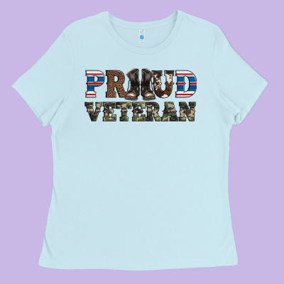Armed Forces Day Proud Veteran Ladies Tee Designed By Artiststas