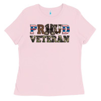 Bubblegum Pink armed forces day proud veteran Ladies Tee - Artiststas