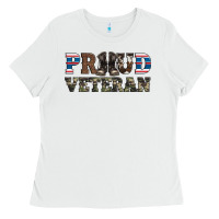 White armed forces day proud veteran Ladies Tee - Artiststas