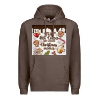 Coffee i just want to drink hot cocoa Premium Hoodie - MaliasSmallBusiness