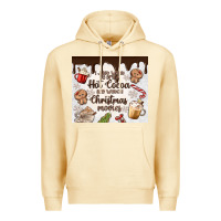 Pina Colada i just want to drink hot cocoa Premium Hoodie - MaliasSmallBusiness